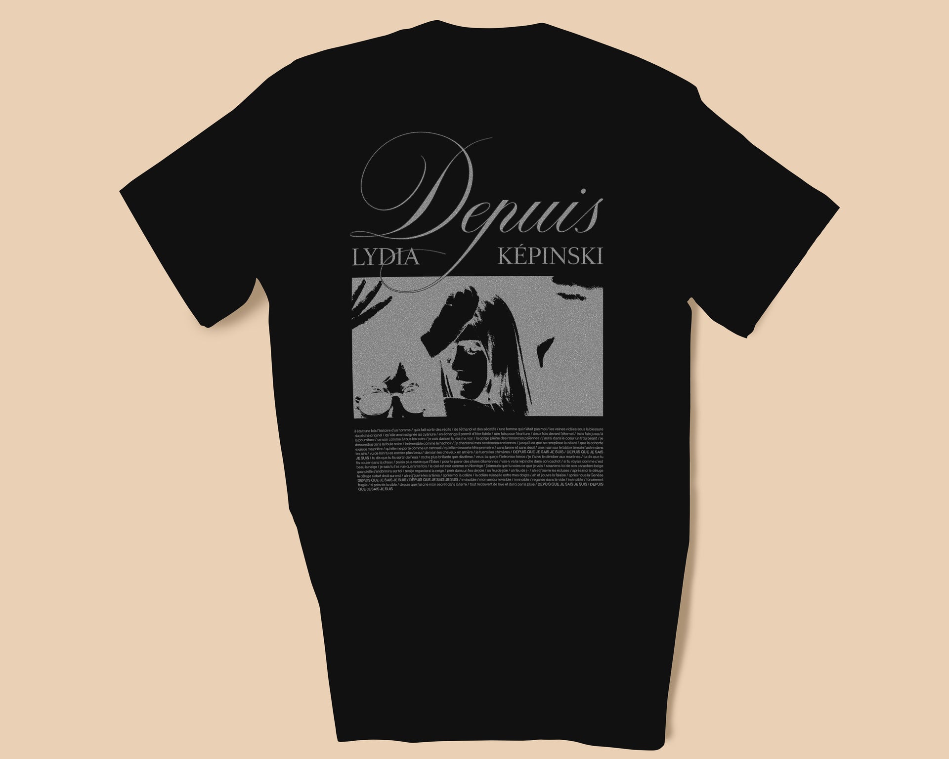 Depuis Black T-shirt